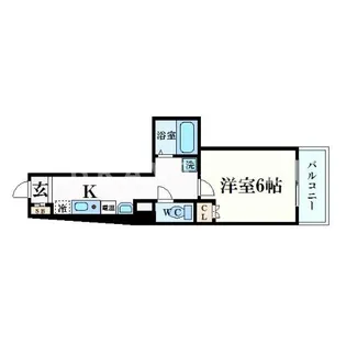 みおつくし東なんば【2階】の間取り