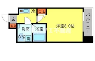 SERENiTE北浜【10階】の間取り