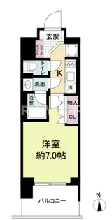 ルネフラッツ谷町四丁目【5階】の間取り