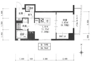 シーダプレイスⅡ【5階】の間取り