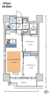 アーバネックス大阪天満橋【6階】の間取り
