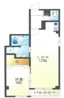 ZERO ONE谷町【5階】の間取り