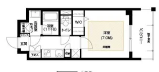 アーバネックス谷町Ⅱ【11階】の間取り