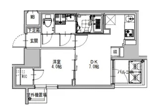 S-RESIDENCE堺筋本町Uno【9階】の間取り