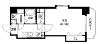 ラムール谷町【3階】の間取り
