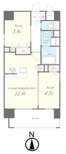 グランデカワノなにわ離宮【3階】の間取り