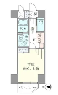 ジュネーゼグラン本町EAST【3階】の間取り