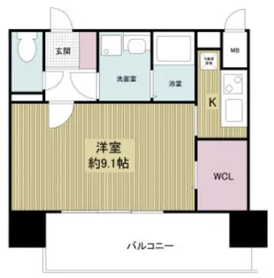 ドゥーエ森ノ宮【5階】の間取り