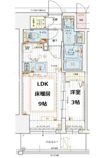 エステムコート堺筋本町【10階】の間取り