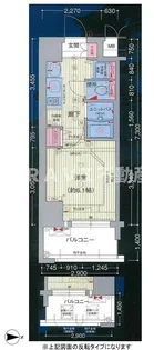プレサンス大阪城公園パークプレイス【4階】の間取り