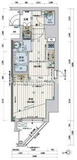 ファーストフィオーレ谷町六丁目フェリシア【4階】の間取り