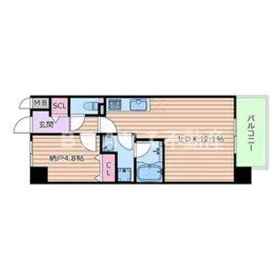 プラウディア今里【3階】の間取り