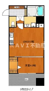 グランプラス谷町【5階】の間取り
