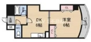 フォルム東三国【6階】の間取り