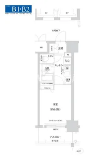 エスリード深江橋【9階】の間取り