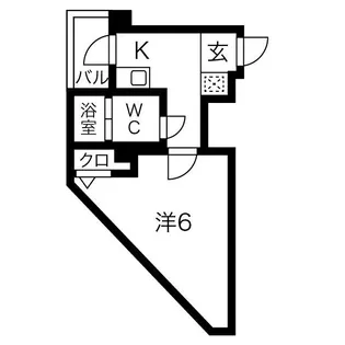 ミストラル本町ウエスト【3階】の間取り
