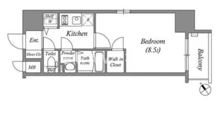 1Kの間取り画像