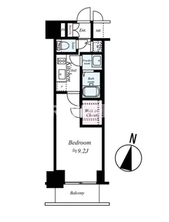 プレサンス江戸堀【7階】の間取り