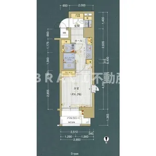 プレサンス大手前パークサイドⅡ【2階】の間取り