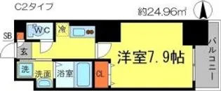 アドバンス大阪城アンジュ【7階】の間取り