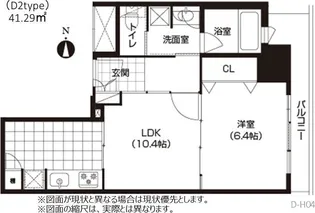 1LDKの間取り画像