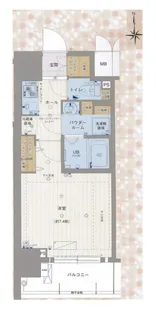 エスライズ東本町【3階】の間取り