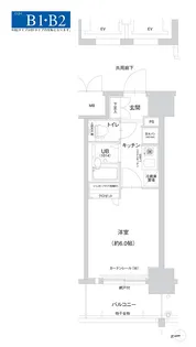 エスリード深江橋【7階】の間取り