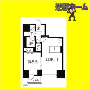 マストライフ南4条【3階】の間取り