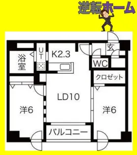 シティレジデンス桑園【2階】の間取り