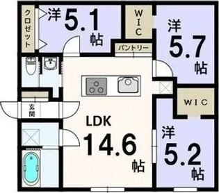 norfino rise(ノルフィーノ ライズ)【1階】の間取り