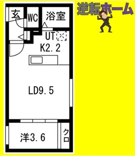 ガーディアン発寒【2階】の間取り