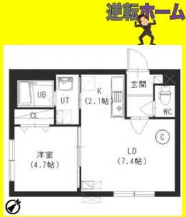 ルチアーノ白石【4階】の間取り