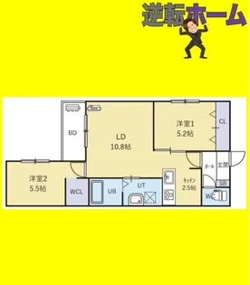 URBAN FLATS平岸Ⅰ(アーバンフラッツ平岸Ⅰ)【1階】の間取り