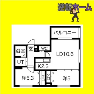 ビンゴファースト【5階】の間取り