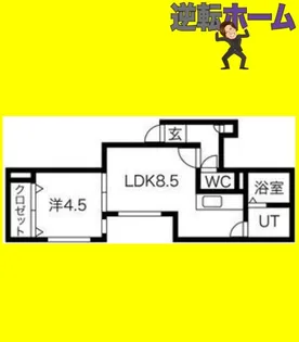 エヴァンス四番館【3階】の間取り