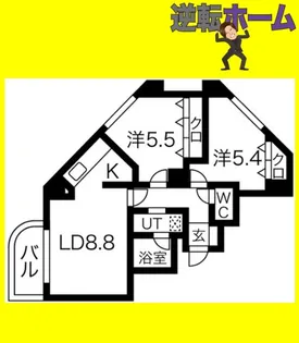 ガーデンハウス山鼻西【2階】の間取り