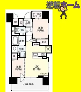 デュオヴェール札幌中島公園【4階】の間取り