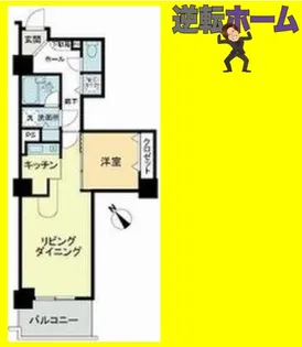 ライオンズステーションタワー東札幌【5階】の間取り