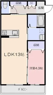 シリウスⅠ【2階】の間取り