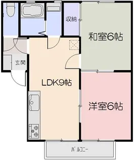 アムール・ディス【2階】の間取り