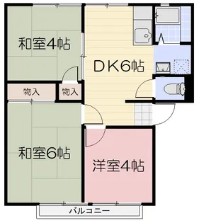 エレガンス西市 E棟【2階】の間取り