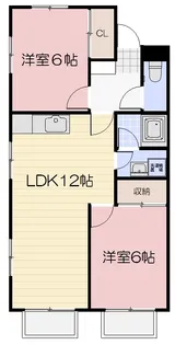 メゾンニューライフA棟【1階】の間取り