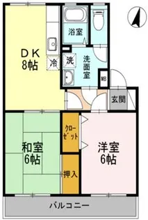 レコルト福田Ⅰ【1階】の間取り