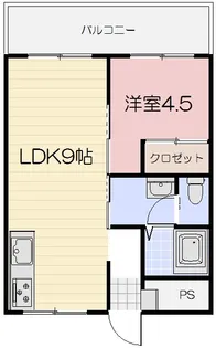 コーポ平福【3階】の間取り