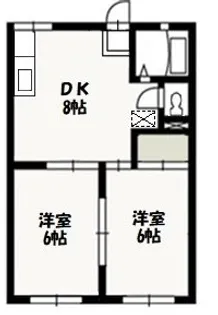 メゾン・ド・Yuki【1階】の間取り