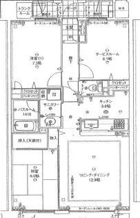 アルファステイツ大元駅前【306号室】の間取り