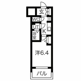 メイクス鶴舞Ⅱ【4階】の間取り