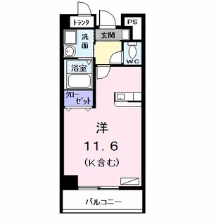 メゾンカルム【1階】の間取り