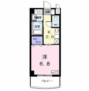 プラシード幸【2階】の間取り