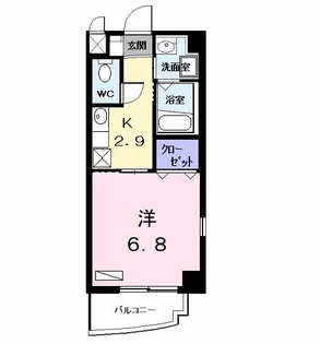 プラシード幸【4階】の間取り
